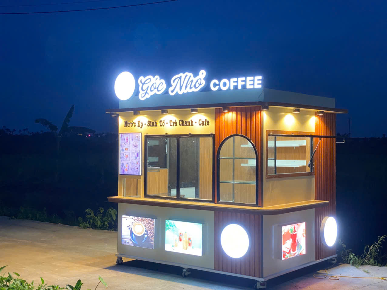 xe điện bán hàng/
